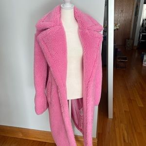 Azalea Wang Faux Fur Pink Coat Medium